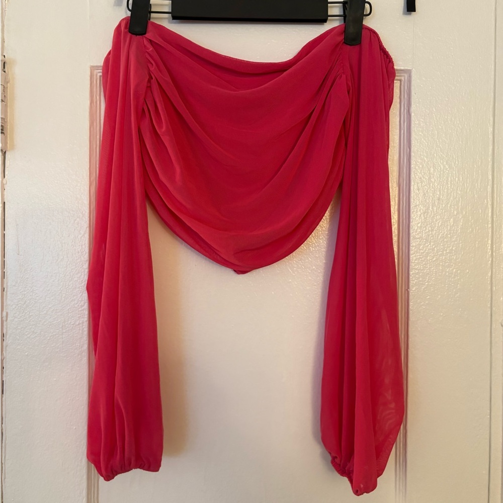 Pink Off the Shoulder Top